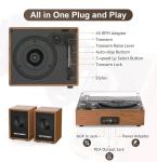 Vintage Style Turntable with External Speakers