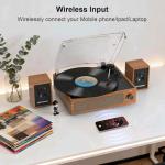 Vintage Style Turntable with External Speakers