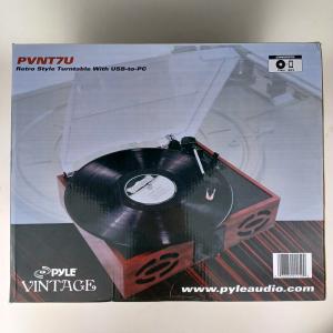 Pyle Audio Retro Vinyl Record Player with MP3 Conversion