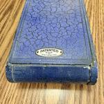 Vintage Thorens Blue Portable Gramophone with Needles