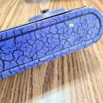 Vintage Thorens Blue Portable Gramophone with Needles