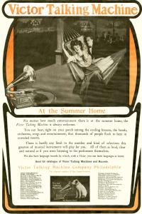 Victor Talking Machine Vintage Gramophone Art Poster 24x36”