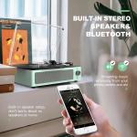 Vintage Wireless Belt-Driven Vinyl Record Player