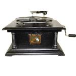 Antique RCA Victor Gramophone with Silver Horn