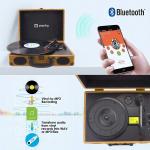 Vintage-Style Bluetooth Record Player - 3 Speed