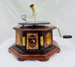 Vintage Style Wooden Replica Gramophone Record Player