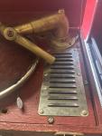 Red Case Vintage Wind-Up Gramophone Player