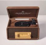 3-in-1 Vintage Vinyl Record Player with Wood Finish