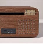 3-in-1 Vintage Vinyl Record Player with Wood Finish