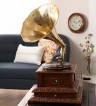 HMV Fully Functional Replica Gramophone Vinyl Player