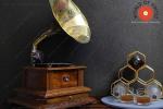 HMV Fully Functional Replica Gramophone Vinyl Player
