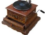 Vintage Solid Gramophone Phonograph with Record Player