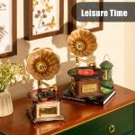 Retro Wooden Record Player with Bluetooth & USB