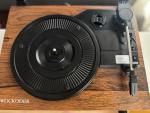 WOCKODER Vintage Turntable with Built-In Speakers