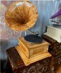 Antique Working Gramophone Phonograph Record Player