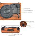 Wireless Vintage Vinyl Record Player with Built-in Speakers