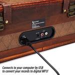 ClearClick Vintage Suitcase Turntable with Bluetooth