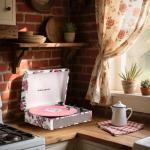 Retro 3-Speed Vinyl Record Player with Bluetooth