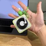 Vintage Record Player Keychain Charm Pendant