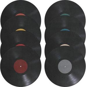8-Piece Vintage Vinyl Records Wall Decor Set