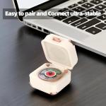 ULIKTO Vintage Bluetooth Record Player with RGB Light