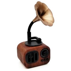 Retro Bluetooth Gramophone Speaker with Vintage Style