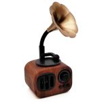 Retro Bluetooth Gramophone Speaker with Vintage Style
