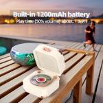 ULIKTO Vintage Bluetooth Record Player with RGB Light