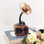 Retro Bluetooth Gramophone Speaker with Vintage Style