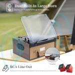 MUSITREND 9-in-1 Vintage Turntable with Bluetooth