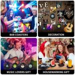 Retro Vinyl Record Drink Coasters Set of 6