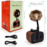 Retro Bluetooth Gramophone Speaker with Vintage Style