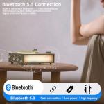 Vintage Phonograph Style Bluetooth Speaker with Night Light