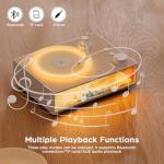 Vintage Phonograph Style Bluetooth Speaker with Night Light