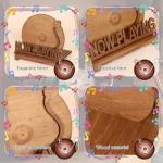 Vintage Wooden Vinyl Record Stand for Display