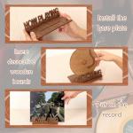 Vintage Wooden Vinyl Record Stand for Display