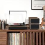 Vintage Vinyl Record Player with Bluetooth & Speakers
