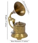 Vintage Brass Gramophone - Perfect for Home Decor