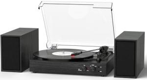 Vintage 3-Speed Bluetooth Vinyl Record Player