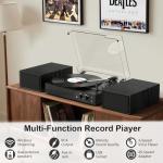 Vintage 3-Speed Bluetooth Vinyl Record Player