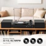 Vintage 3-Speed Bluetooth Vinyl Record Player