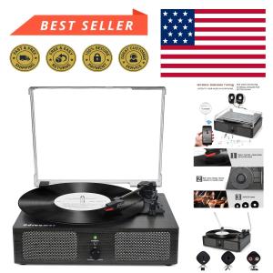 Chic Wireless 3-Speed Vinyl Record Player