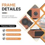 Retro Walnut Vintage Record Player with Built-in Speakers