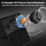 Vintage 3-Speed Bluetooth Vinyl Record Player