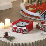 9" Animated Vintage Record Player Christmas Decor