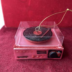 Barbie Dollhouse Vinyl Record Player Ornament
