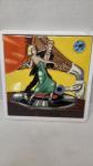 Vintage Tile Trivet Wall Art for Record Players