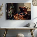 Vintage Record Player Wall Art for Cozy Decor