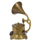 Vintage Brass Gramophone - Perfect Home Decor Gift