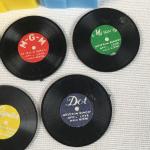 Set of 10 Vintage Record Player Cake Toppers